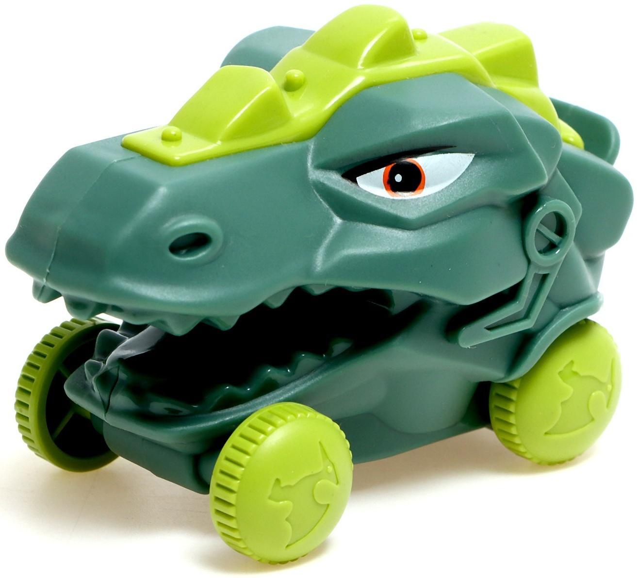 Грузовик-парковка «ДиноTruck», 2 машинки-динозавра в клетке