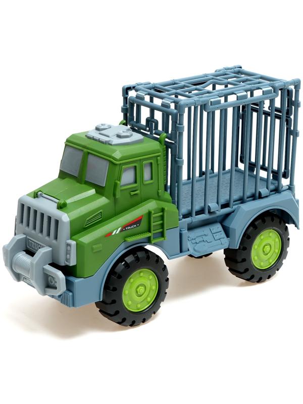 Грузовик-парковка «ДиноTruck», 2 машинки-динозавра в клетке