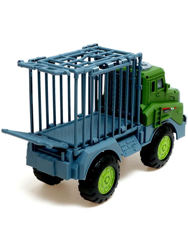 Грузовик-парковка «ДиноTruck», 2 машинки-динозавра в клетке