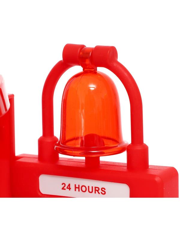 Парковка «Пожарная», с подъёмом, машинка опускается с кнопки, звонит колокол, МИКС