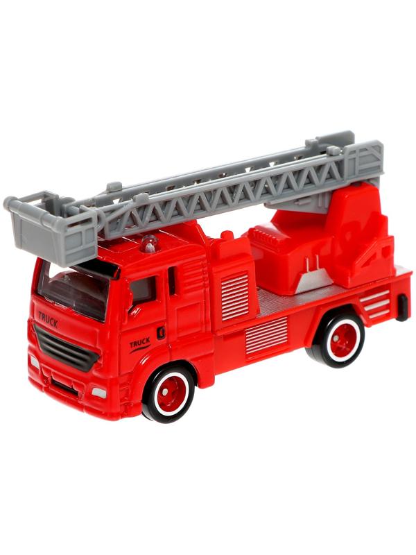 Парковка «Пожарная», с подъёмом, машинка опускается с кнопки, звонит колокол, МИКС