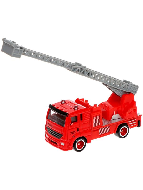 Парковка «Пожарная», с подъёмом, машинка опускается с кнопки, звонит колокол, МИКС