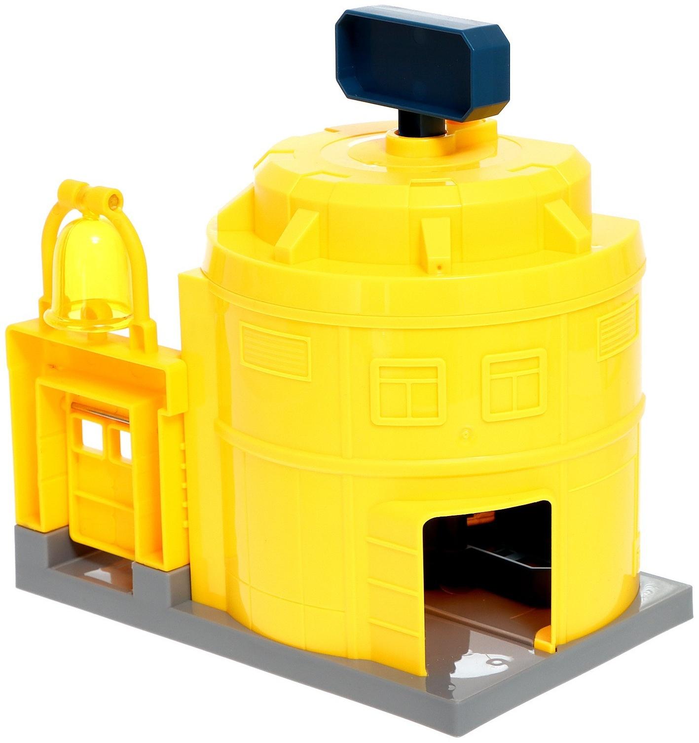 Парковка «Строительный лифт», с подъёмом, машинка опускается с кнопки, звонит колокол, МИКС