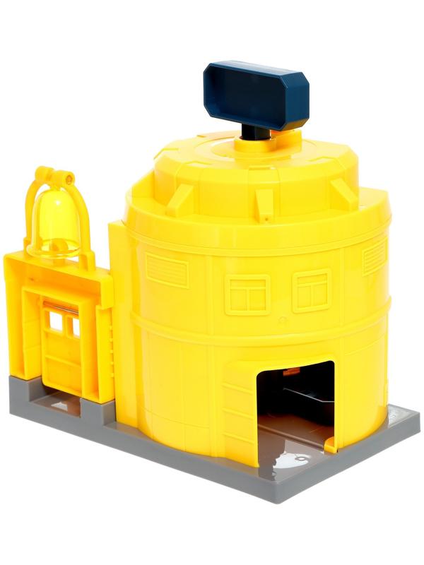 Парковка «Строительный лифт», с подъёмом, машинка опускается с кнопки, звонит колокол, МИКС