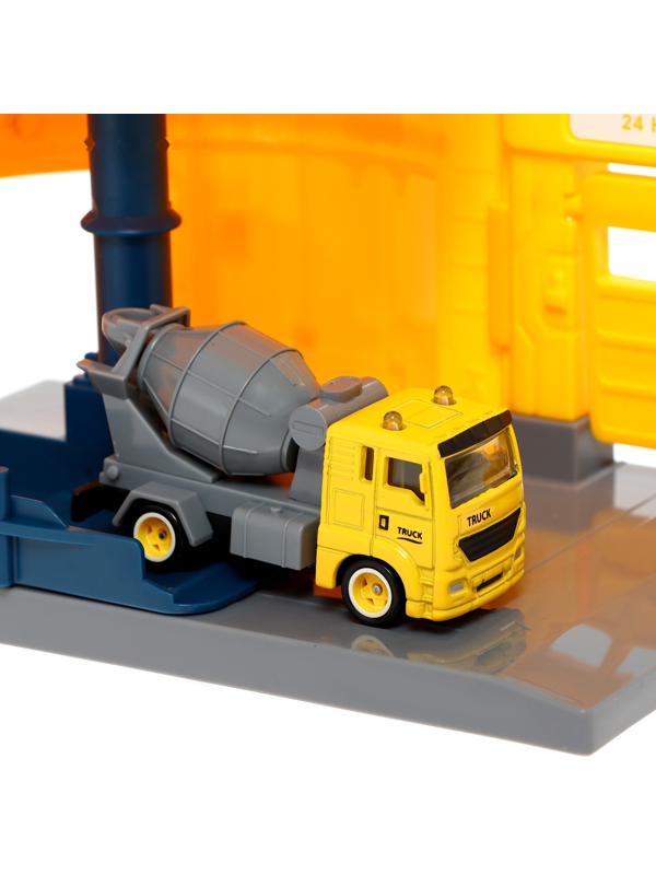 Парковка «Строительный лифт», с подъёмом, машинка опускается с кнопки, звонит колокол, МИКС