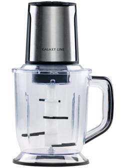 Измельчитель Galaxy GL 2362, пластик, 700 Вт, 1.5 л, 2 скорости, чёрно-серебристый