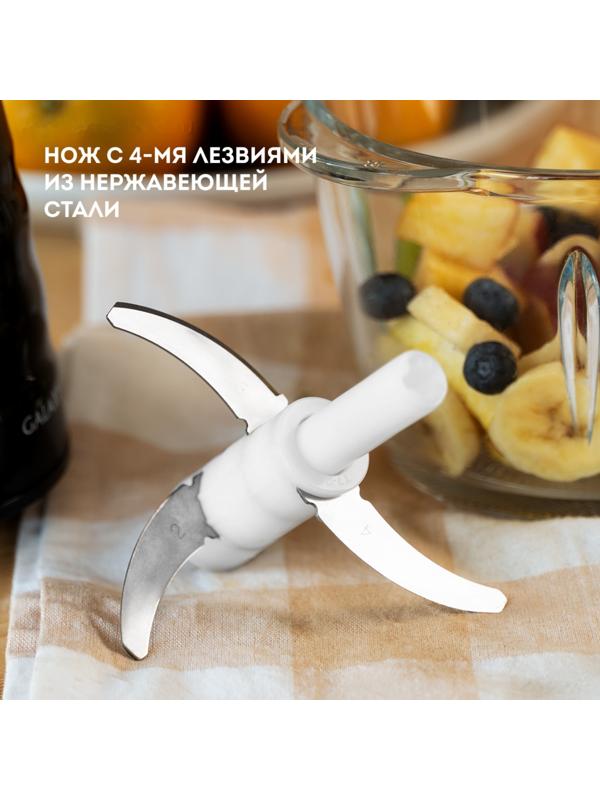 Измельчитель Galaxy GL 2364, стекло, 700 Вт, 1 л, чёрный