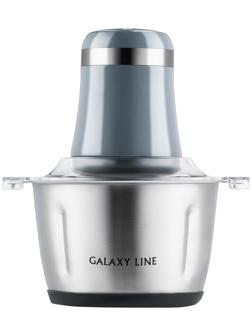 Измельчитель Galaxy GL 2367, металл, 600 Вт, 1.8 л, 2 скорости, серебристо-голубой