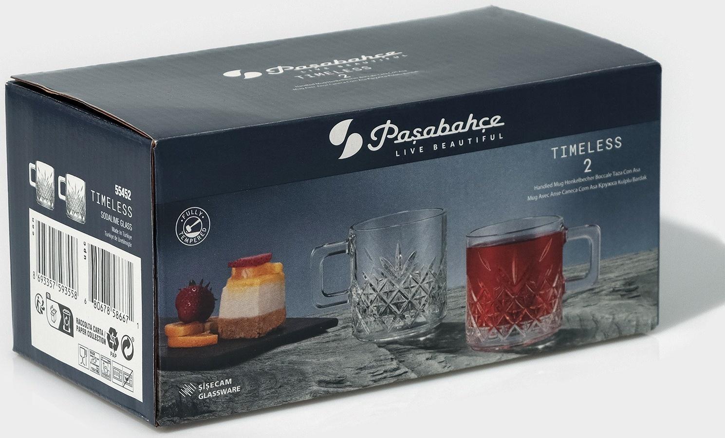 Набор стеклянных кружек Timeless, 195 мл, 2 шт