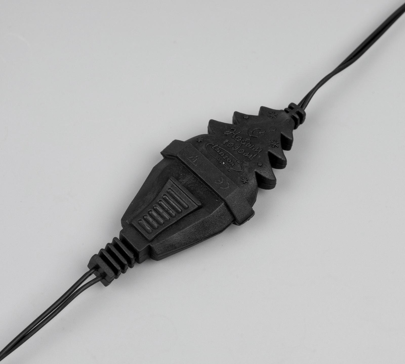 Удлинитель для комнатных гирлянд, 5 м, тёмная нить, УМС-вилка