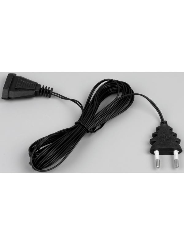 Удлинитель для комнатных гирлянд, 5 м, тёмная нить, УМС-вилка