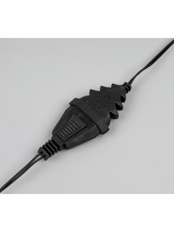 Удлинитель для комнатных гирлянд, 5 м, тёмная нить, УМС-вилка