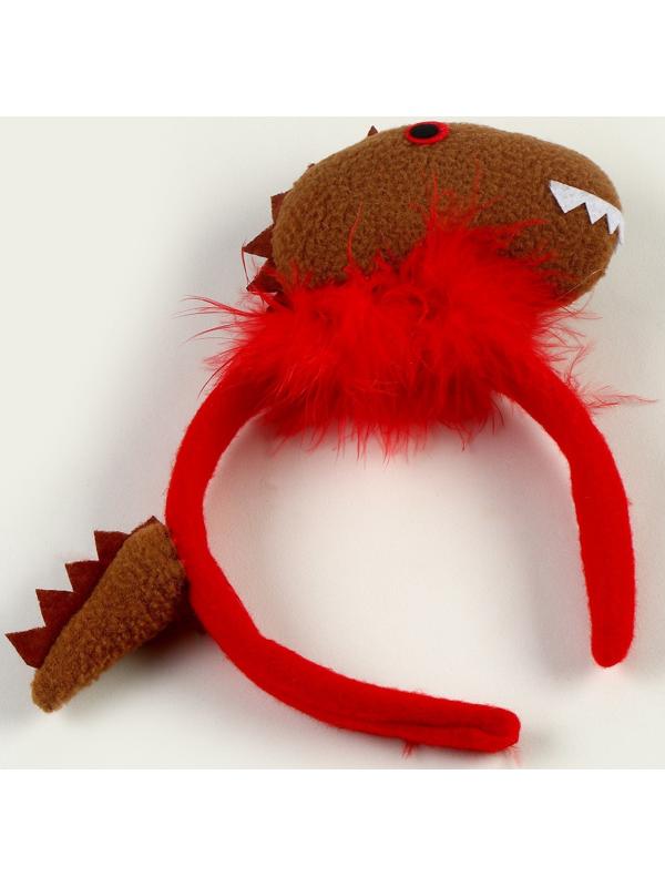 Карнавальный ободок «Зубастый дракончик», цвета МИКС