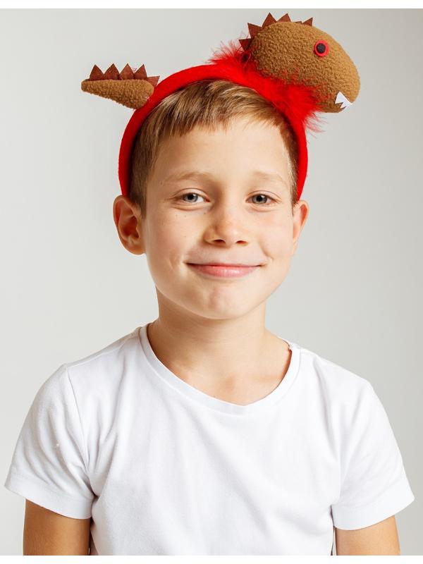 Карнавальный ободок «Зубастый дракончик», цвета МИКС