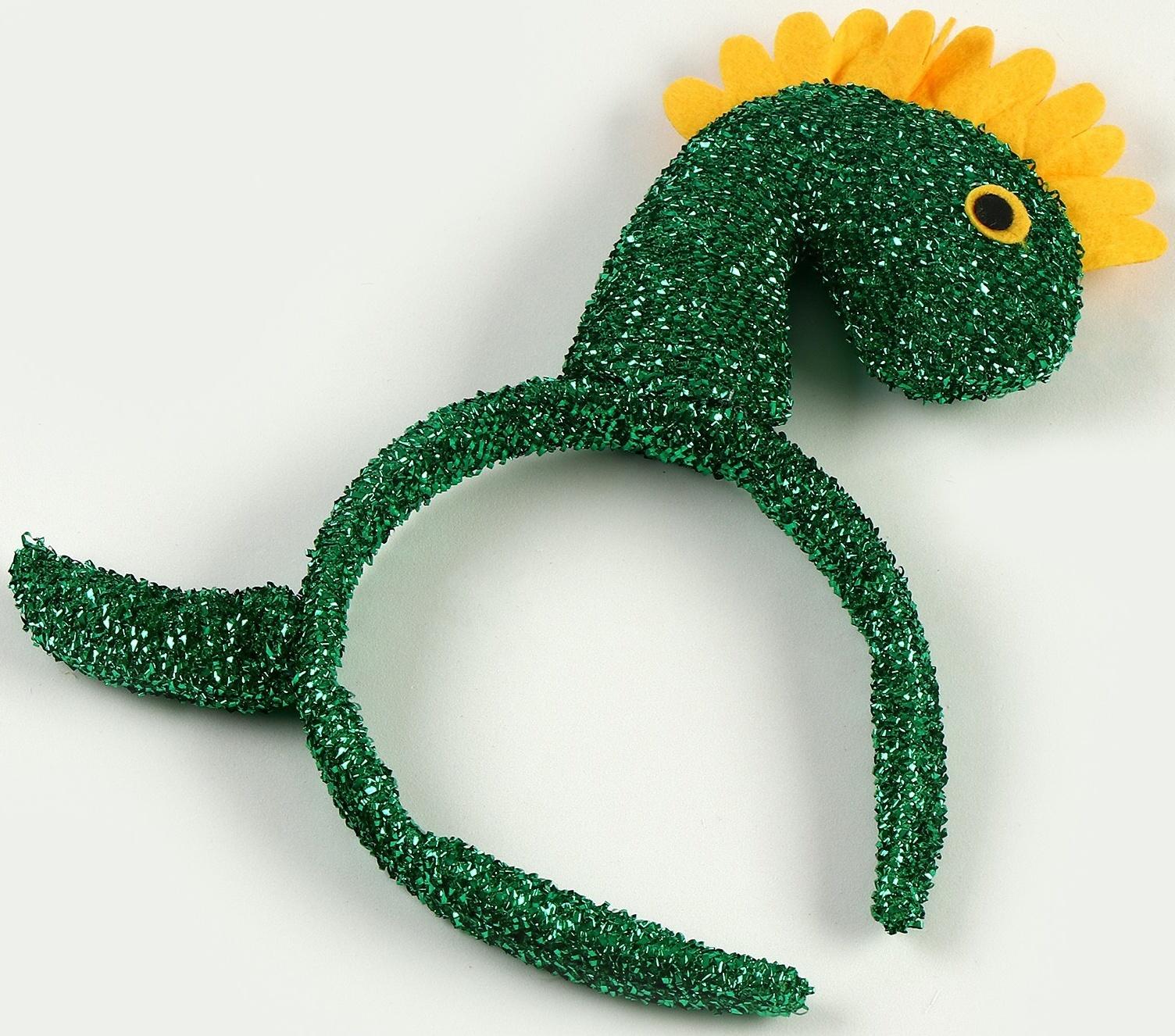 Карнавальный ободок «Дракончик», цвет зелёный