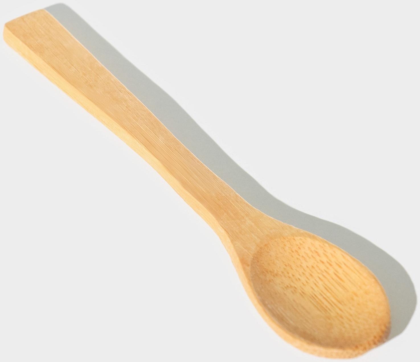 Банка стеклянная для сыпучих продуктов с бамбуковой крышкой и ложкой «Эко», 1 л