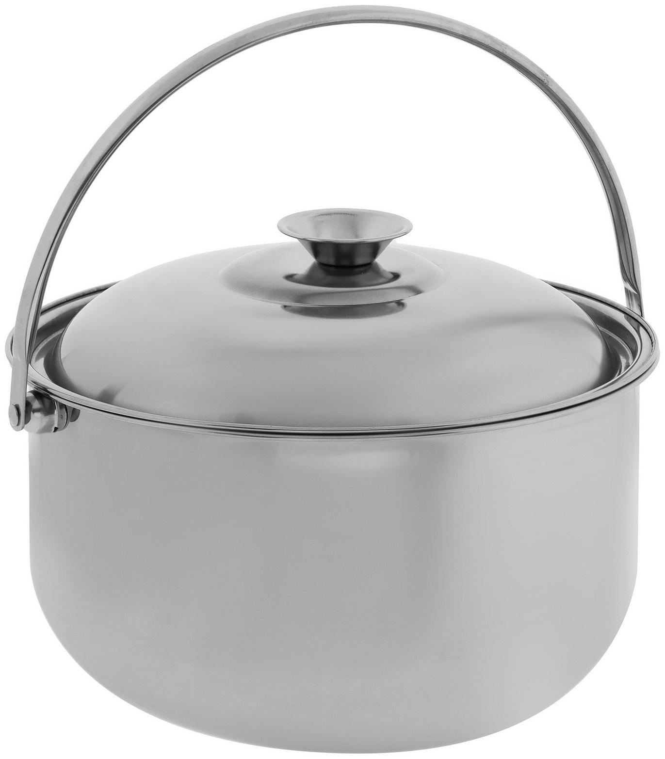 Котелок походный Maclay, 24 см, с крышкой, нержавеющая сталь