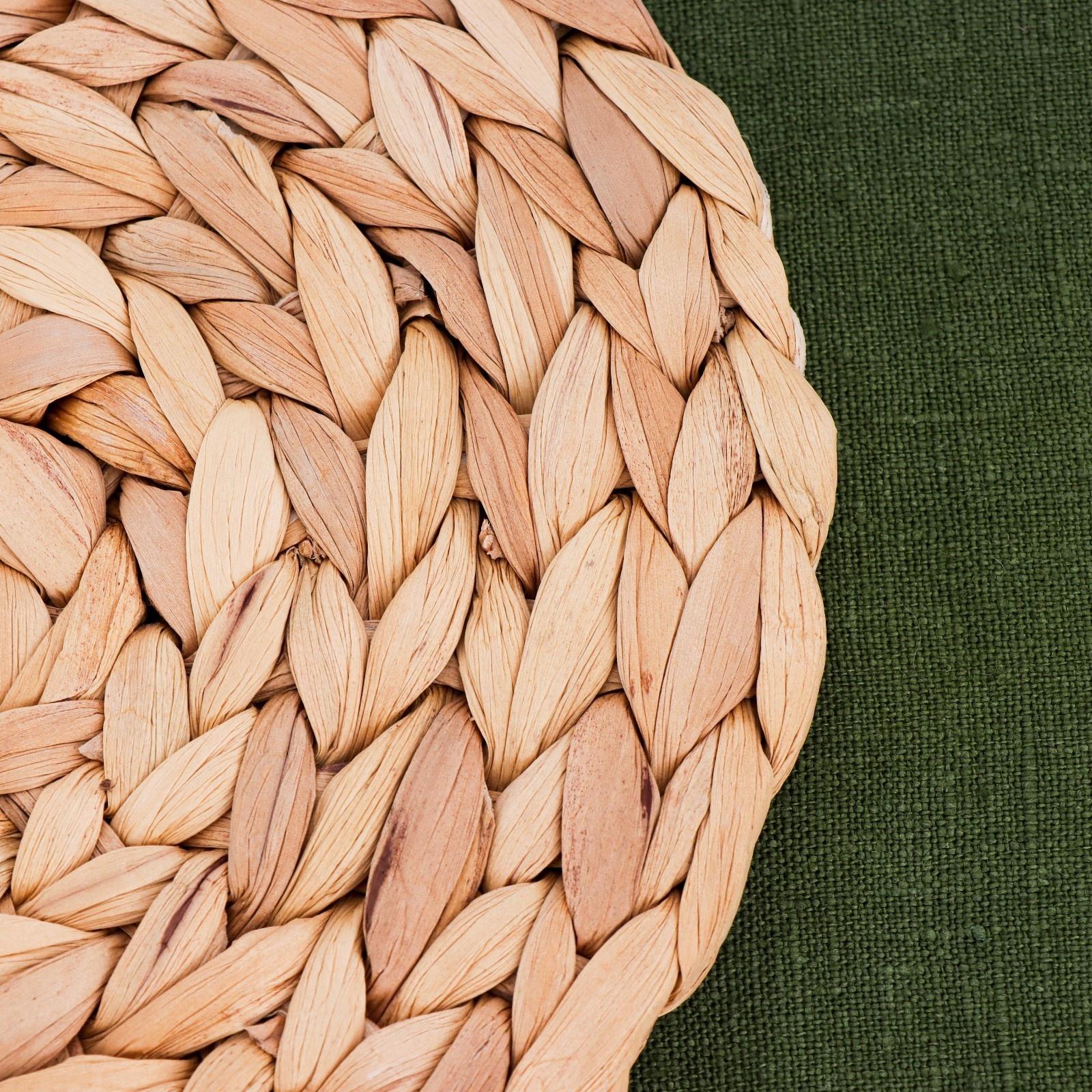 Салфетка сервировочная, d 20 х 0.5 см, водный гиацинт