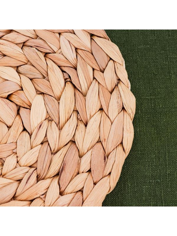 Салфетка сервировочная, d 20 х 0.5 см, водный гиацинт