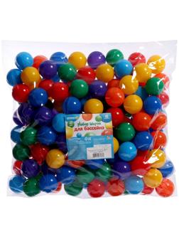 Набор шариков для бассейна, 150 шт, диаметр — 5 см, разноцветные
