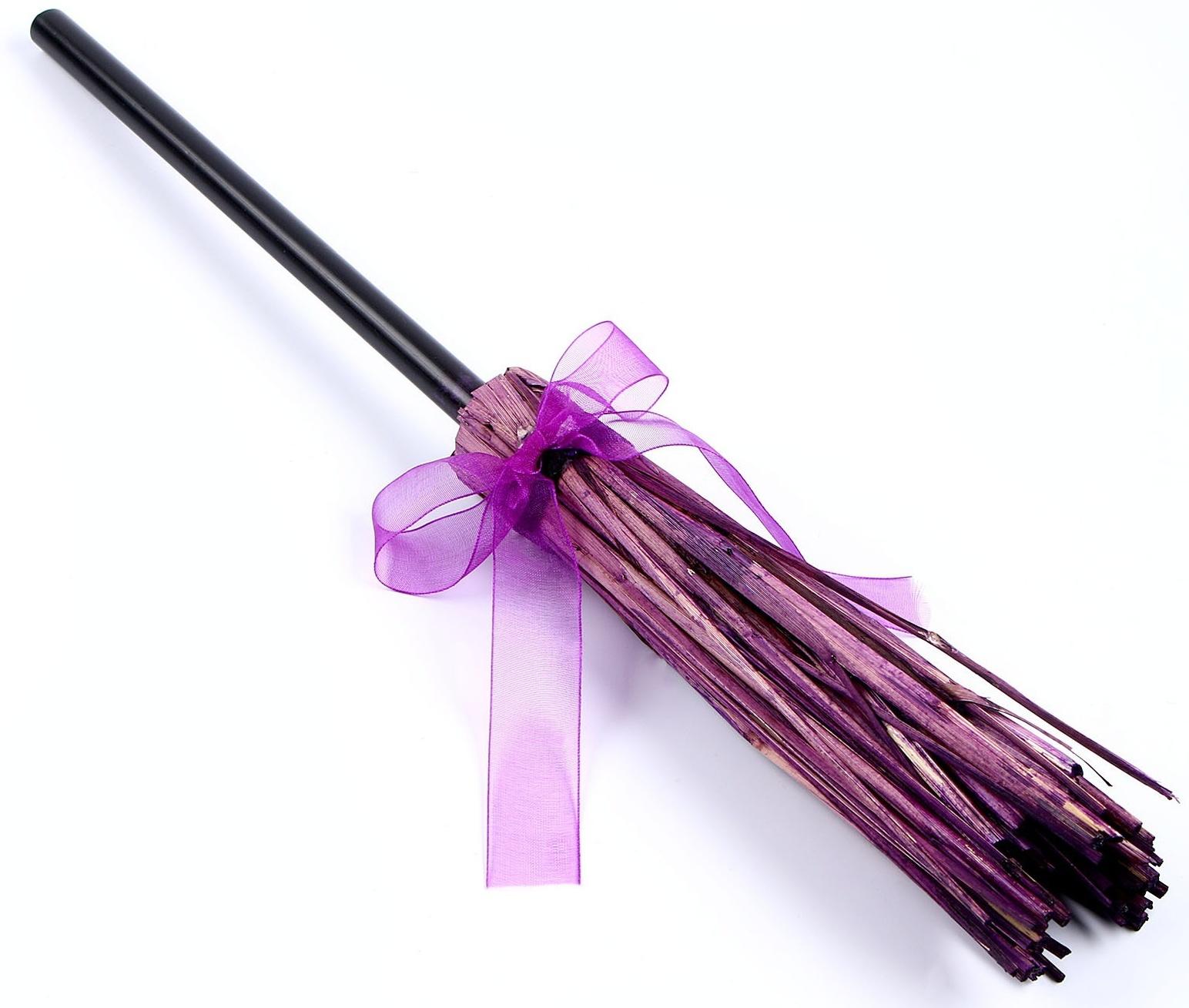 Карнавальный набор «Магия», шляпа фиолетовая, метла, мешок