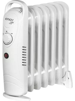 Обогреватель ENGY EN-1707, масляный, 700 Вт, 7 секций, белый