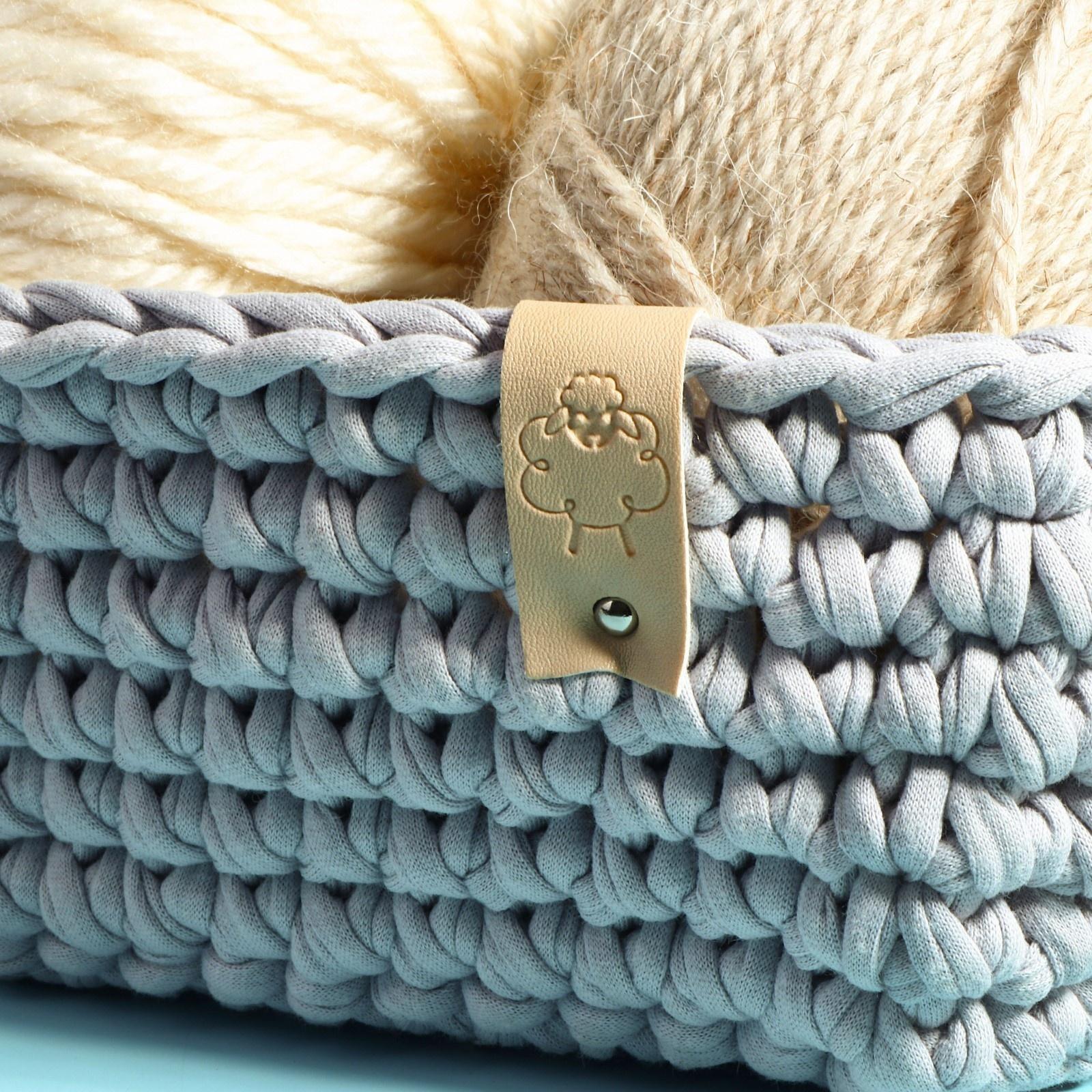 Набор бирок с кнопкой «Hand made», 5 видов, 8 × 1,8 см, 10 шт, цвет разноцветный