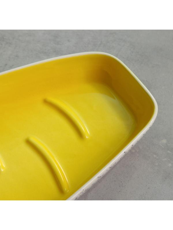 Форма для запекания керамическая «Персия», жёлтая, 1 сорт, Иран