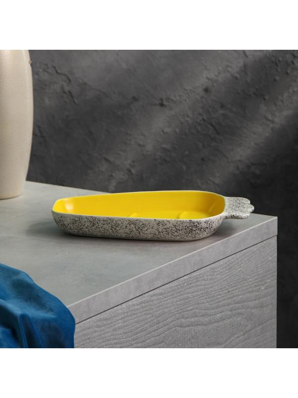 Форма для запекания керамическая «Персия», жёлтая, 1 сорт, Иран