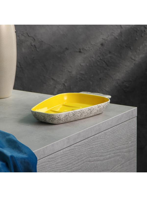 Форма для запекания керамическая «Персия», жёлтая, 1 сорт, Иран