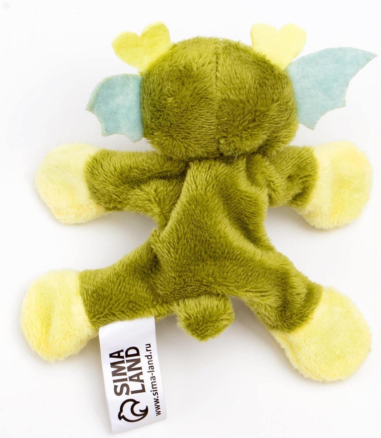 Мягкая игрушка-магнит «Дракон», 8,5 см, цвет светло-зелёный