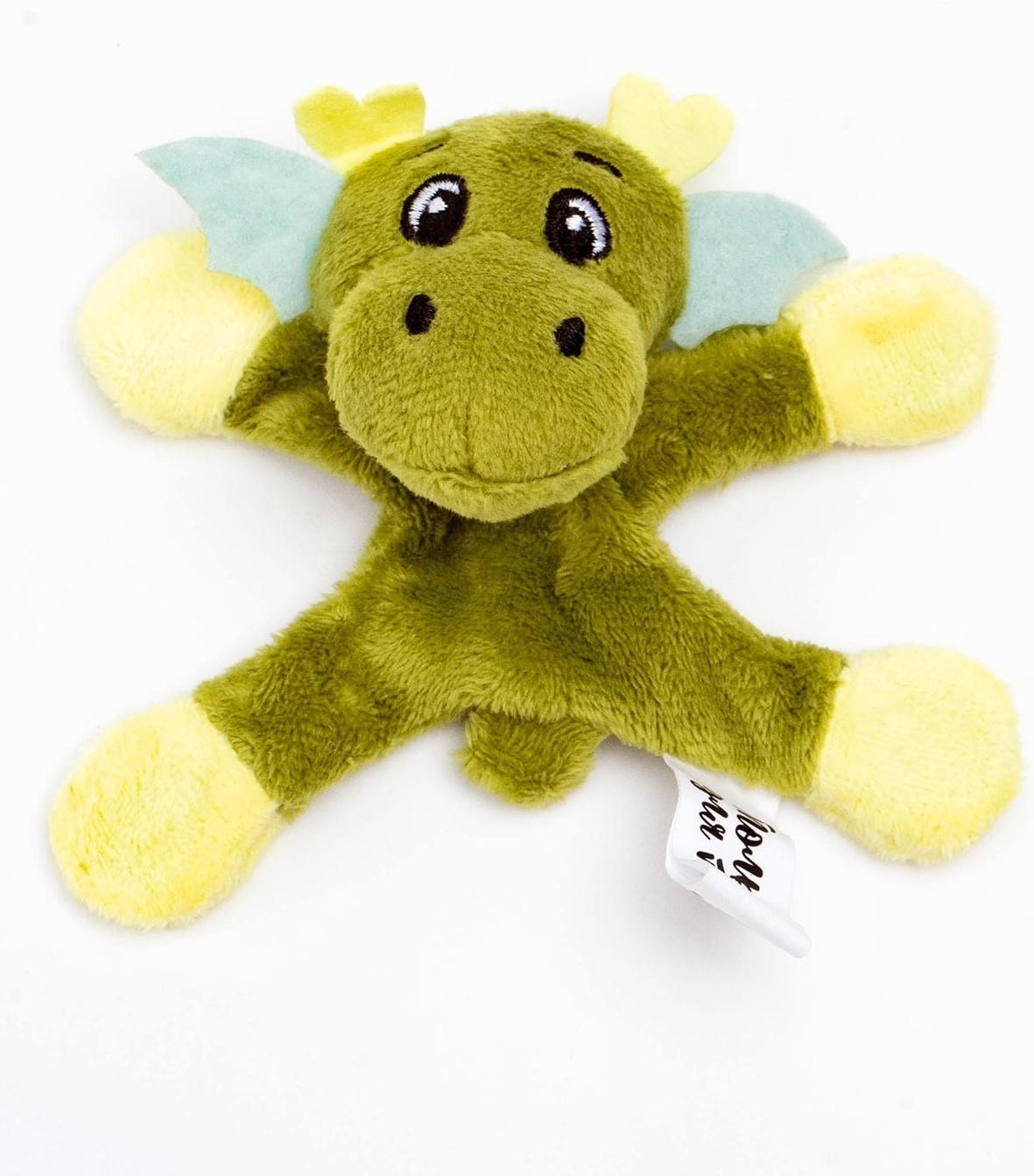 Мягкая игрушка-магнит «Дракон», 8,5 см, цвет светло-зелёный