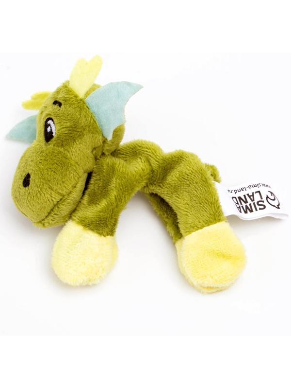 Мягкая игрушка-магнит «Дракон», 8,5 см, цвет светло-зелёный