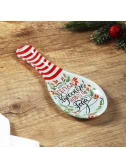 Подставка под ложку «Чудесного нового года», 21х7.5х2 см