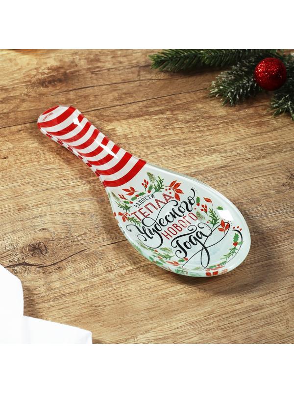 Подставка под ложку «Чудесного нового года», 21х7.5х2 см