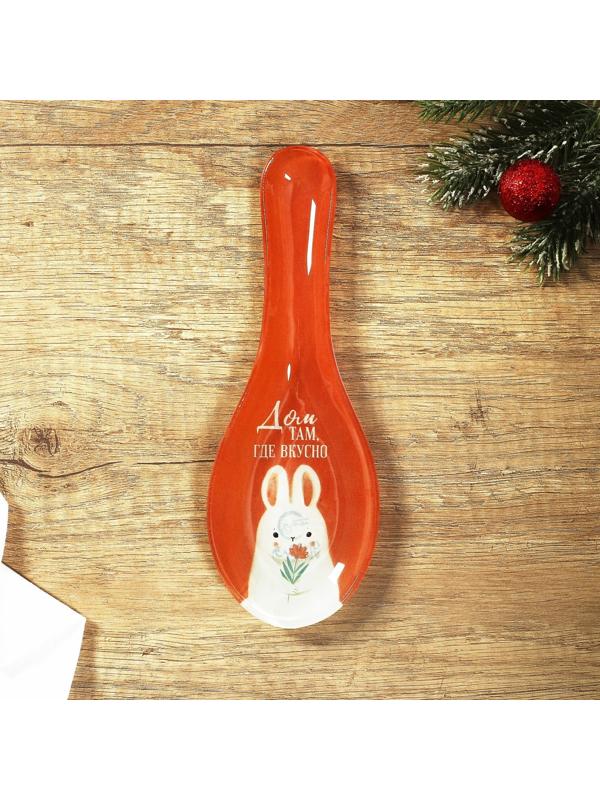 Подставка под ложку «Дом», 21х7.5х2 см