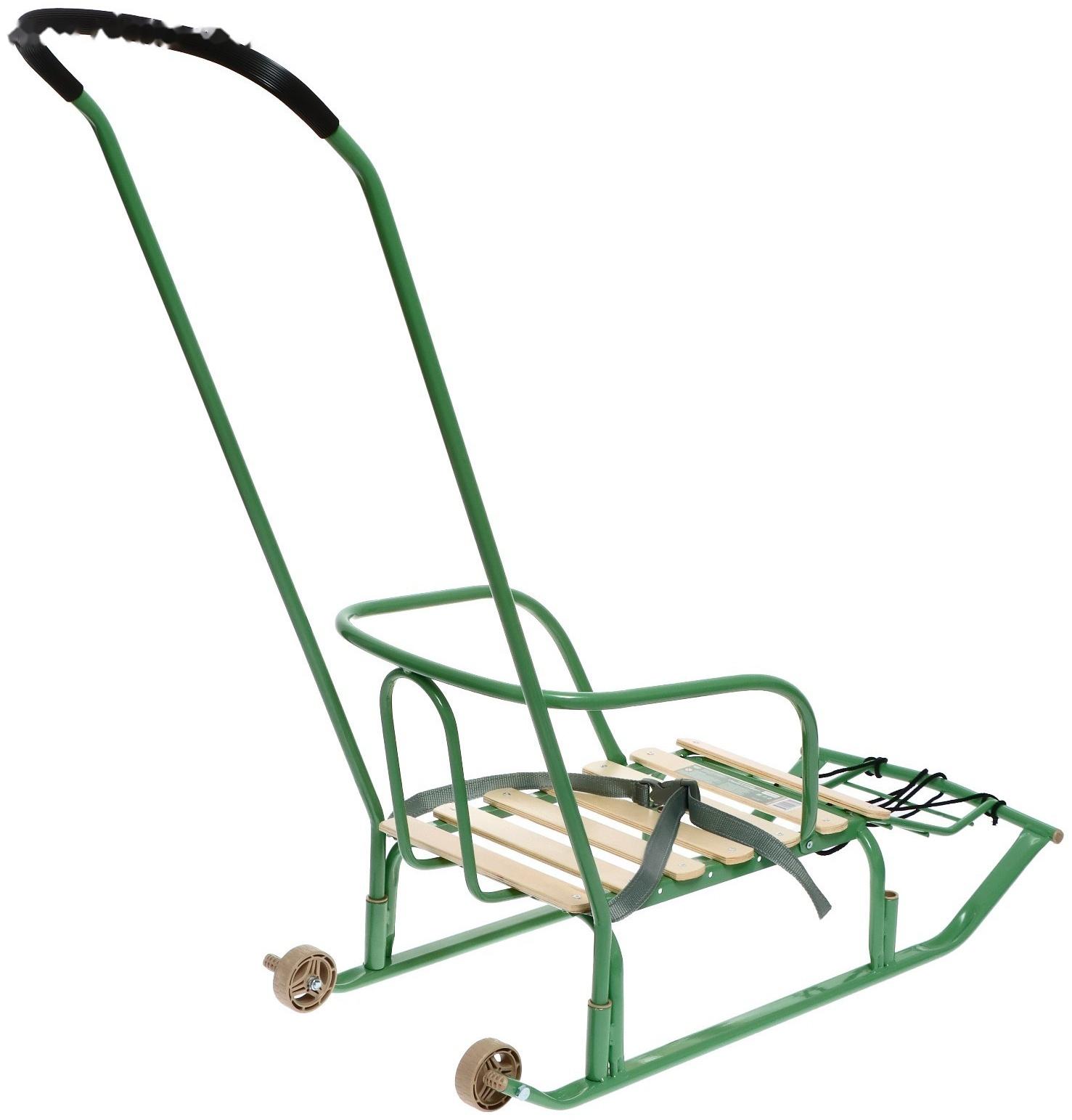 Санки «Тимка 5 комфорт», цвет оливковый