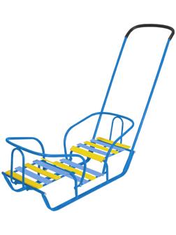 Санки «Санки-двойняшки», цвет голубой