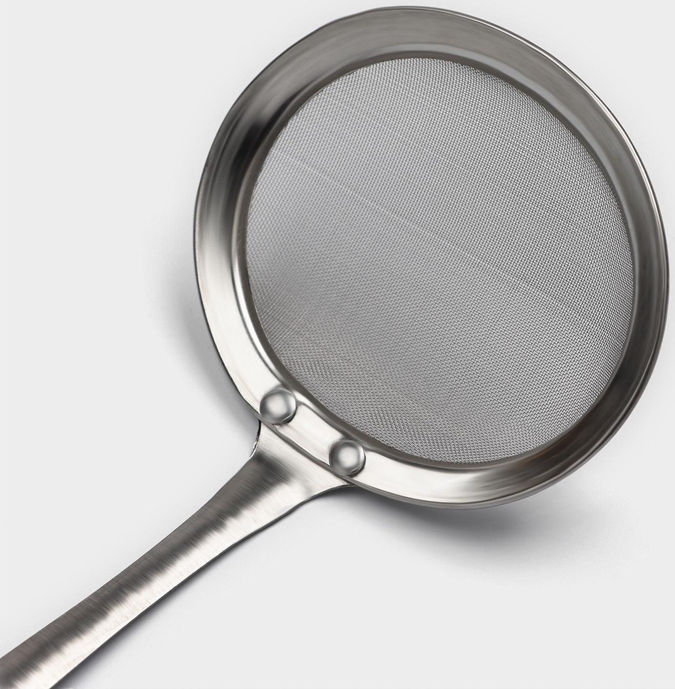 Набор сит Доляна «Металлик» для снятия пены, 3 штуки