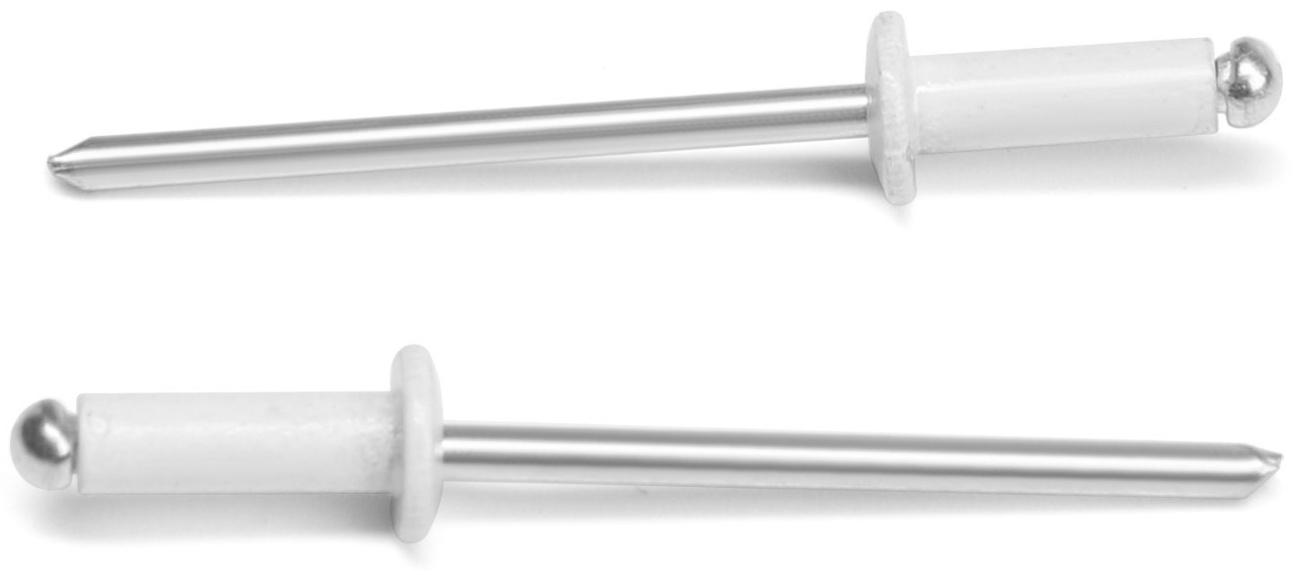 Заклёпки ТУНДРА krep, вытяжные, алюминий-сталь, 3,2х8 мм, белые, 50 шт