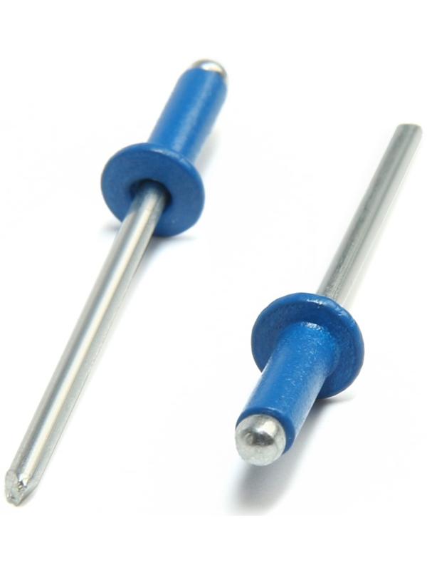 Заклёпки ТУНДРА krep, вытяжные, алюминий-сталь, 3,2х8 мм, синие, 50 шт