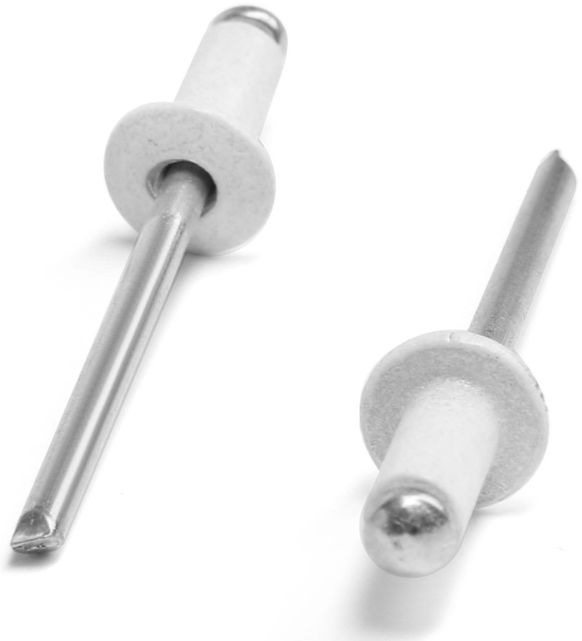 Заклёпки ТУНДРА krep, вытяжные, алюминий-сталь, 4х10 мм, белые, 50 шт