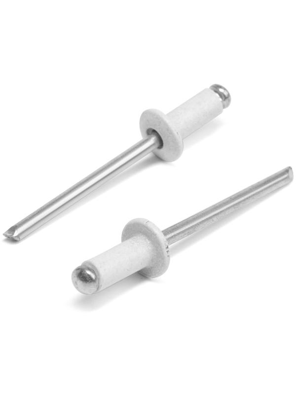 Заклёпки ТУНДРА krep, вытяжные, алюминий-сталь, 4х10 мм, белые, 50 шт