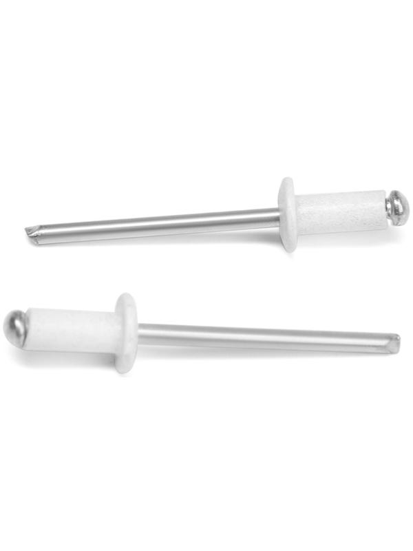 Заклёпки ТУНДРА krep, вытяжные, алюминий-сталь, 4х10 мм, белые, 50 шт