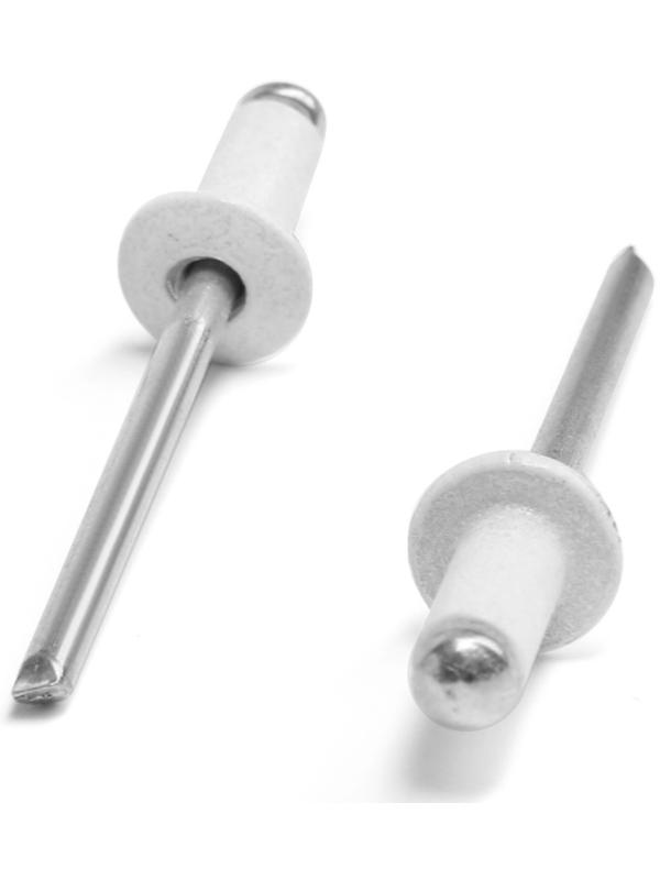 Заклёпки ТУНДРА krep, вытяжные, алюминий-сталь, 4х10 мм, белые, 50 шт