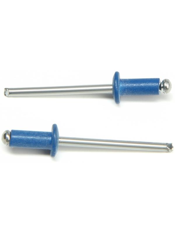 Заклёпки ТУНДРА krep, вытяжные, алюминий-сталь, 4х10 мм, синие, 50 шт