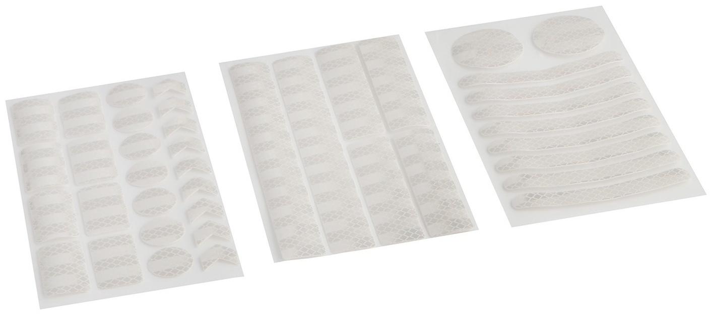 Наклейка на авто, светоотражающая, белый, набор 40 шт