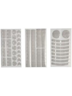 Наклейка на авто, светоотражающая, белый, набор 40 шт