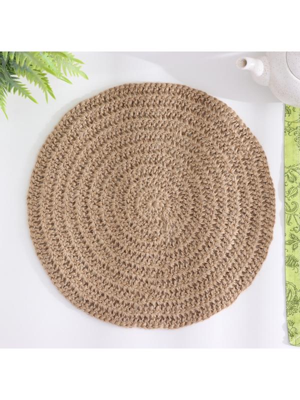 Салфетки сервировочные, D 35 см, джут 9935996