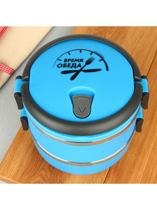 Ланч - бокс «Время обеда», 2 отделения по 500 мл, 13х17 см